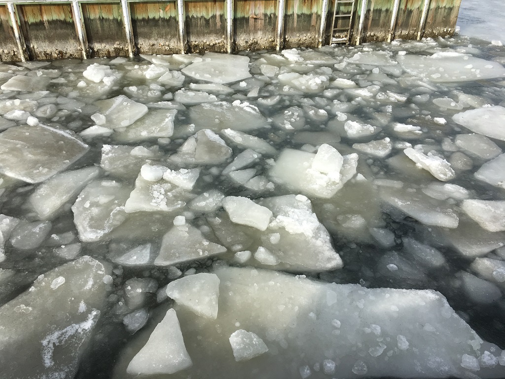 Ice on the ramp at the Harbor at Neavitt MD-KT.jpg